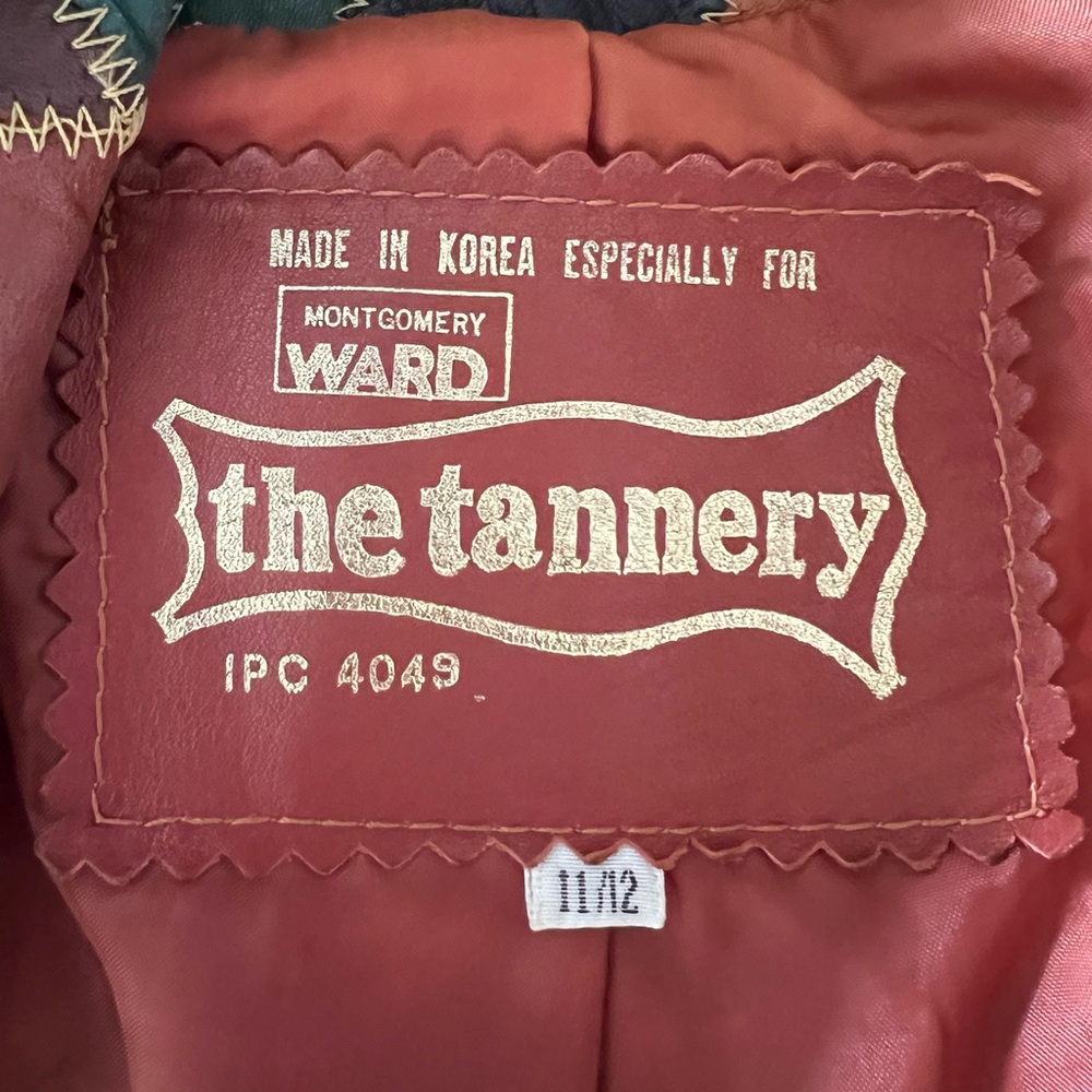 70s Leather Patchwork Vintage Jacket - image 10